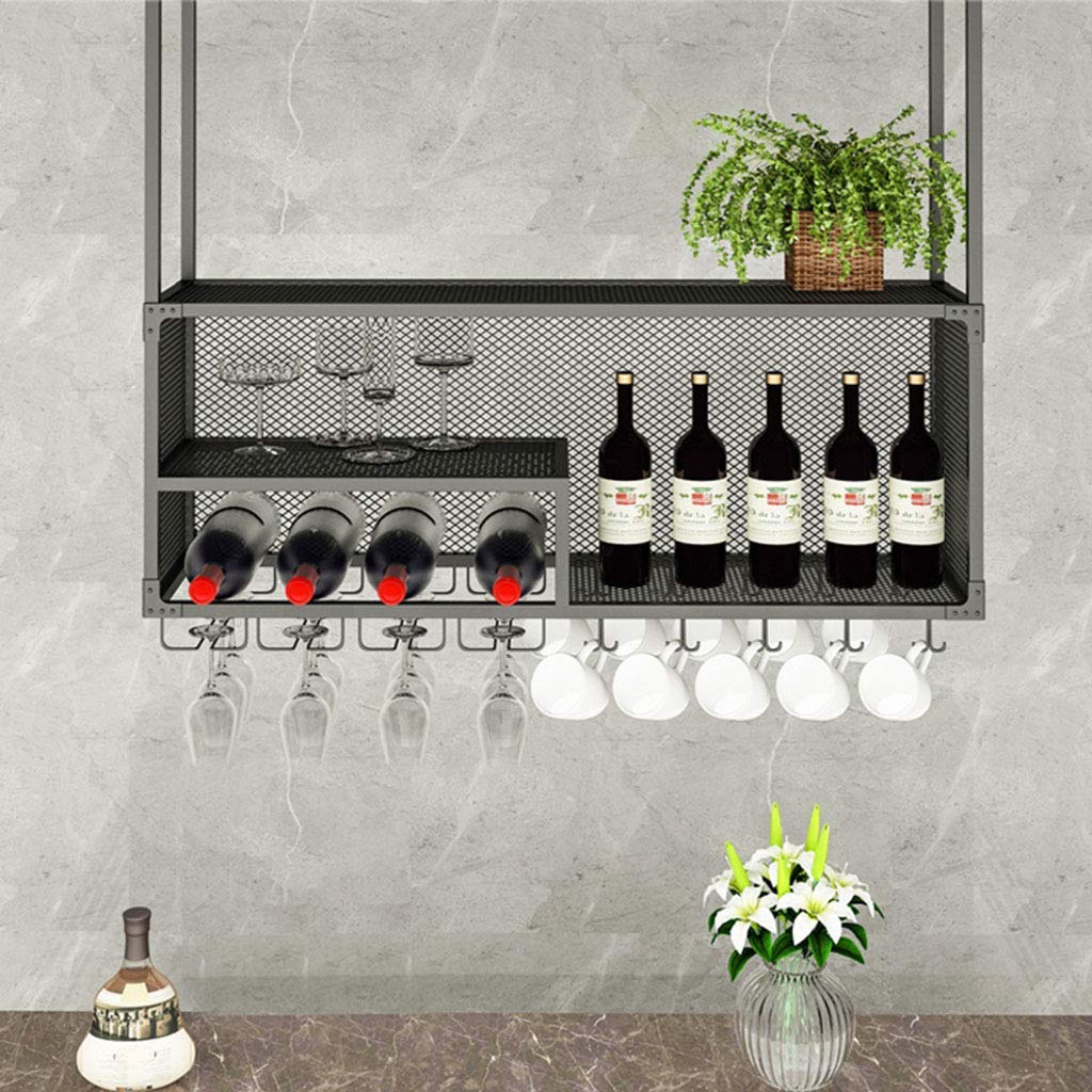 Estantes para vino para colgar en el techo que solucionan el espacio