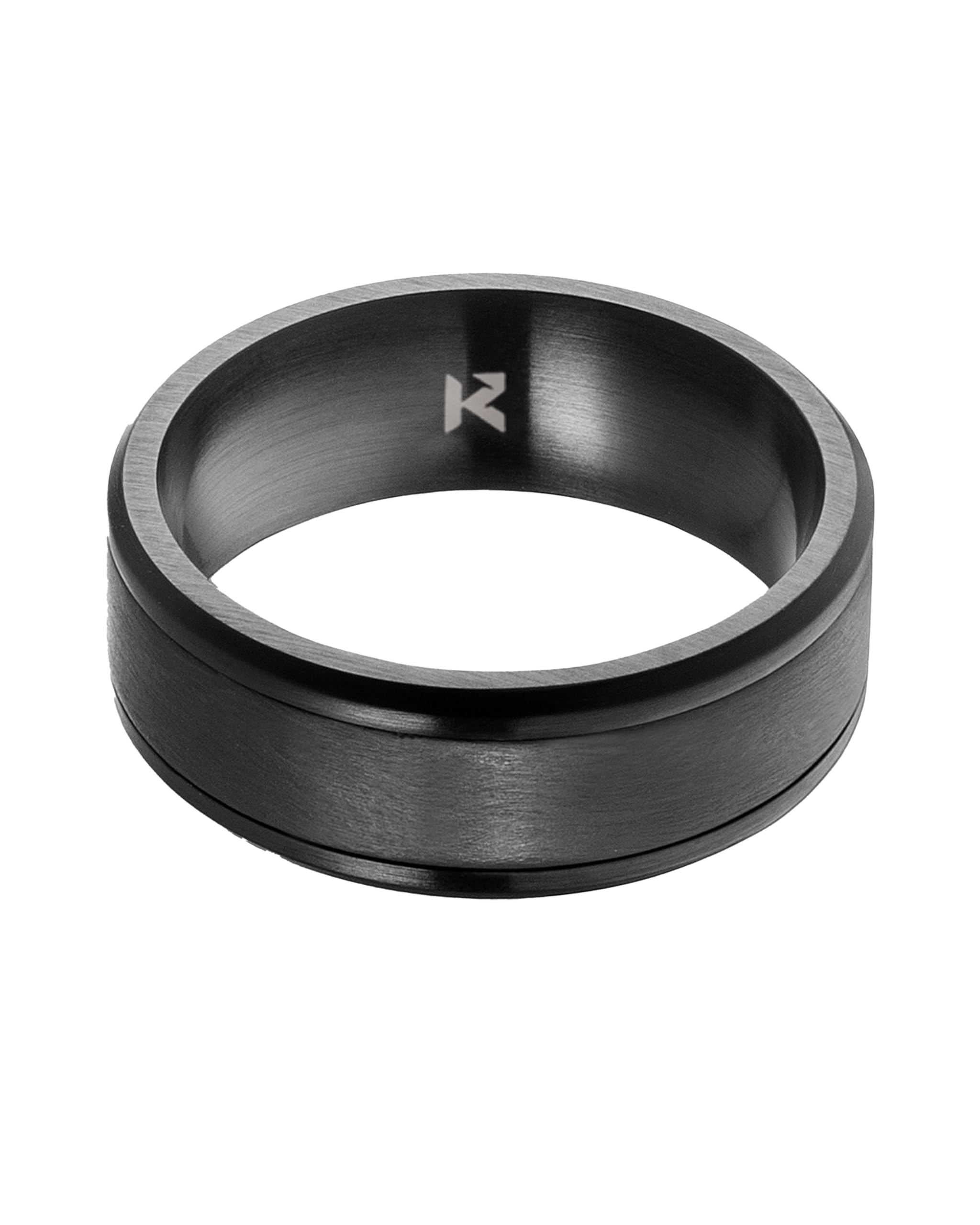 Forged Carbon Ring Schwarz für Damen und Herren hochwertig beschichtet aus geschmiedetem Carbon und Edelstahl