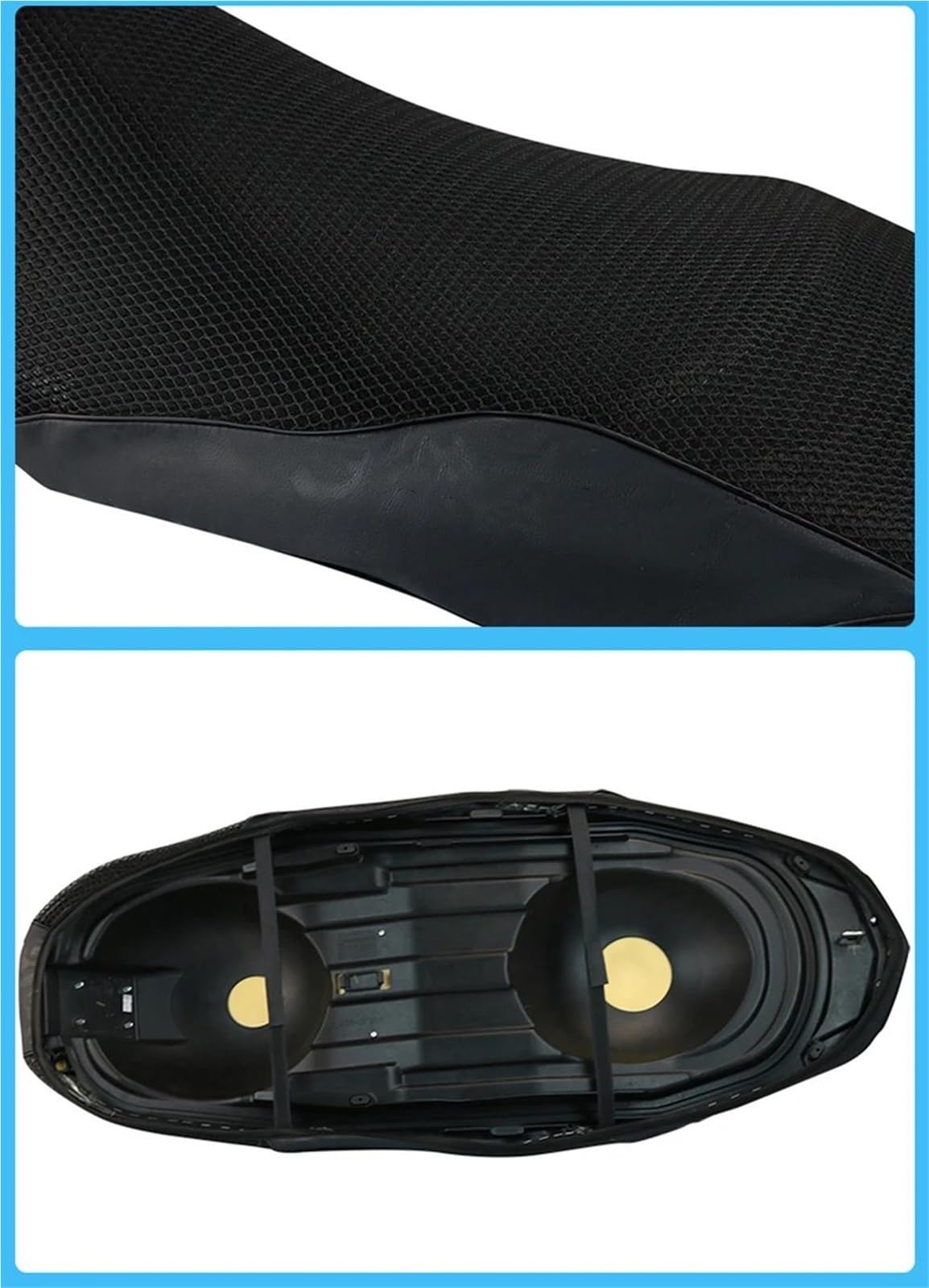 Coprisedile Traspirante Coprisella per Motocicletta con Cuscino per Y&amaha Tricity 300 Protezione Solare Antiscivolo, Resistente all'Usura Traspirante Copricuscino
