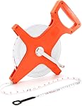 Coloch Open Reel Fiberglass Tape Measure, 330 Feet/100 Meters Yard Measuring Tape Dual Sided Reel Tape with Inch/Metric Scale Retractable Long Tape Measure for Engineer, Yard, Field,Christmas Gift