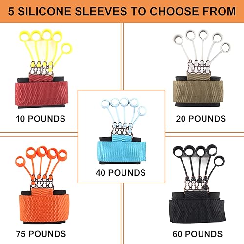 Miniatura 7 de Finger Strengthener & Hand Exerciser Grip Strength Trainer Stroke Recovery Physical Therapy Equipment Workout Extension Hand Grip Trainer Strength