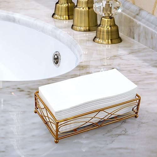 Miniatura 4 de Paquete de 420 toallas de mano desechables para baño, toallas de papel suaves y absorbentes, desechables, decorativas, para cocina, fiestas, bodas,