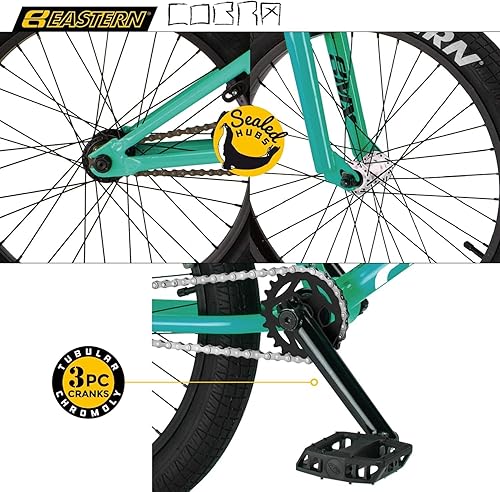 Miniatura 5 de Eastern Bikes Eastern BMX Bicicletas - Cobra Modelo Niños y Niñas Bicicleta de 20 Pulgadas. Bicicleta ligera de estilo libre diseñada por