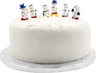 Cake Factory Christmas Cake Decorations Snowman Topper 6pc (snowmen)