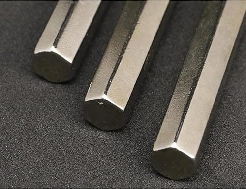 Miniatura 3 de Susenya Juego de llaves Allen extra grandes, juego de llaves hexagonales de brazo largo, llave en forma de L, estándar de 0.866 in, acero niquelado,