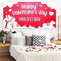 Vista 110 de Cartel de fondo personalizado para el día de San Valentín, decoración de San Valentín, letrero de vinilo con texto en inglés "Be My Valentine