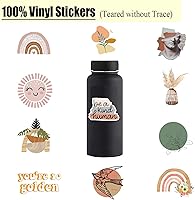 Vista 4 de Calcomanías estéticas vintage, 50 unidades, vinilo impermeable para botellas de agua, laptop, teléfono, computadora, guitarra (1)