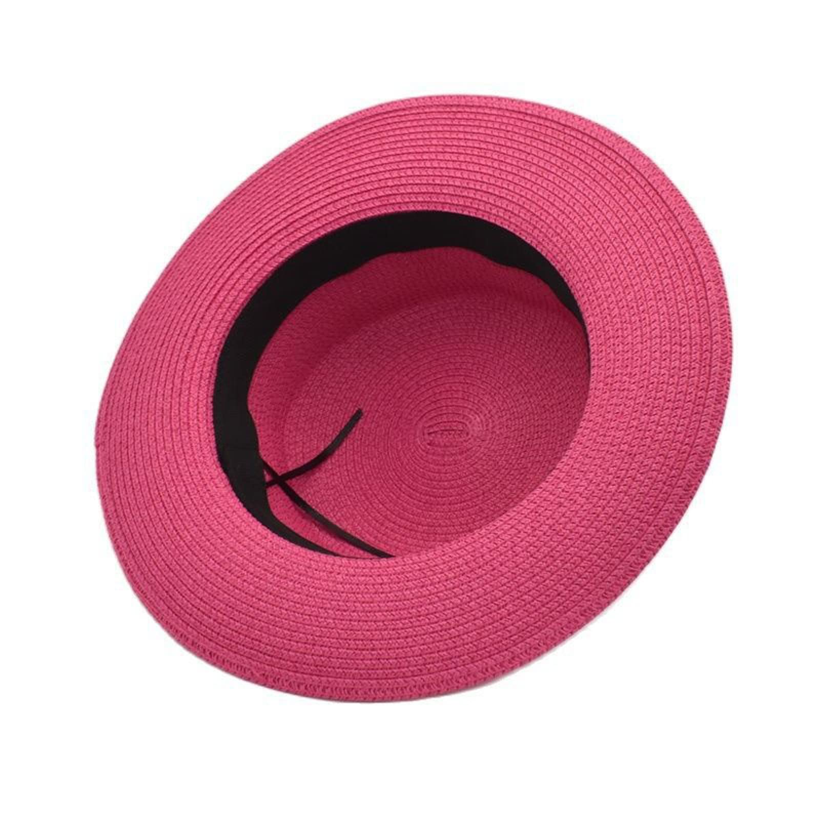 Nayt Men's Classic Solid Plain Fedora Black 2Xl-62cm (7 5/8~7 3/4)