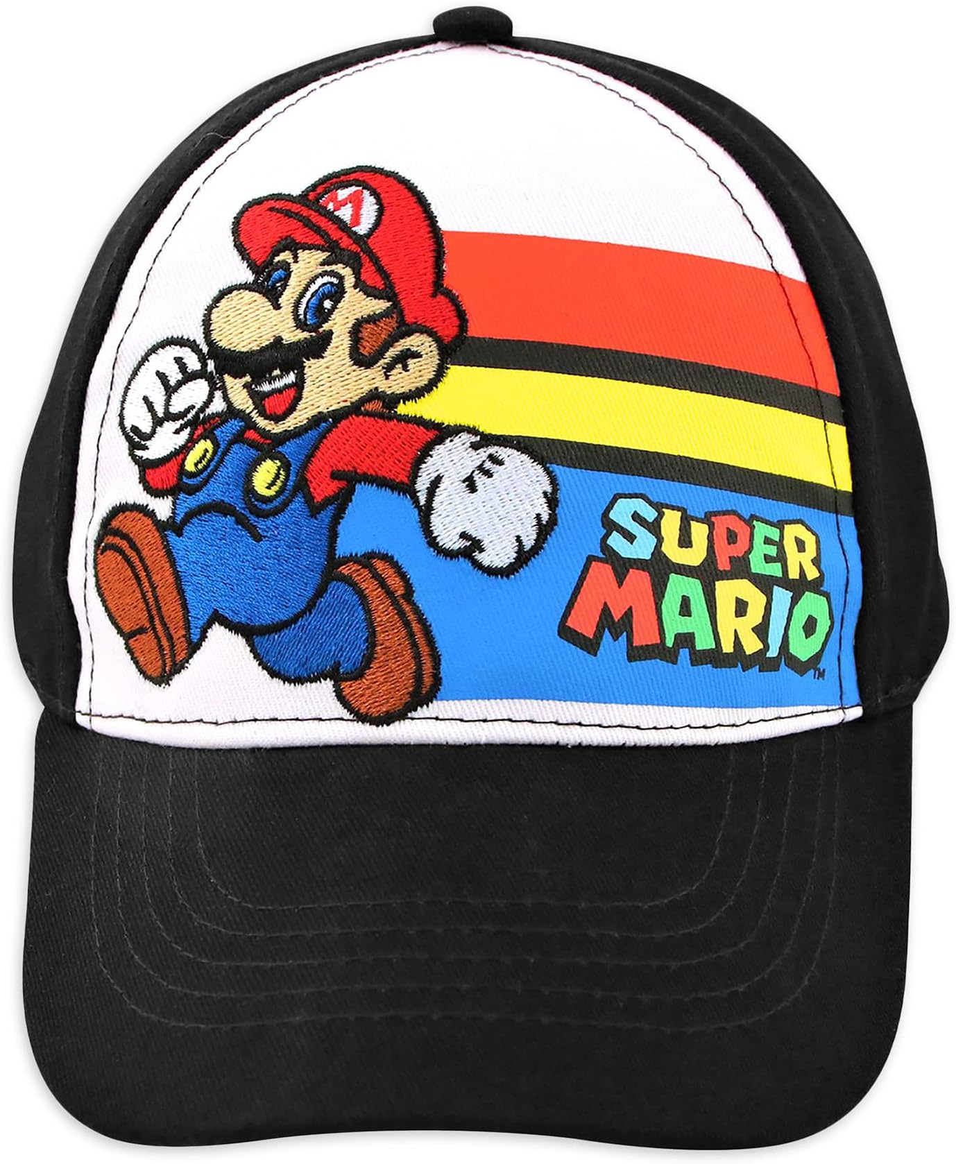 Little Boy's Super Mario Baseball Cap, Black, Age 4-7