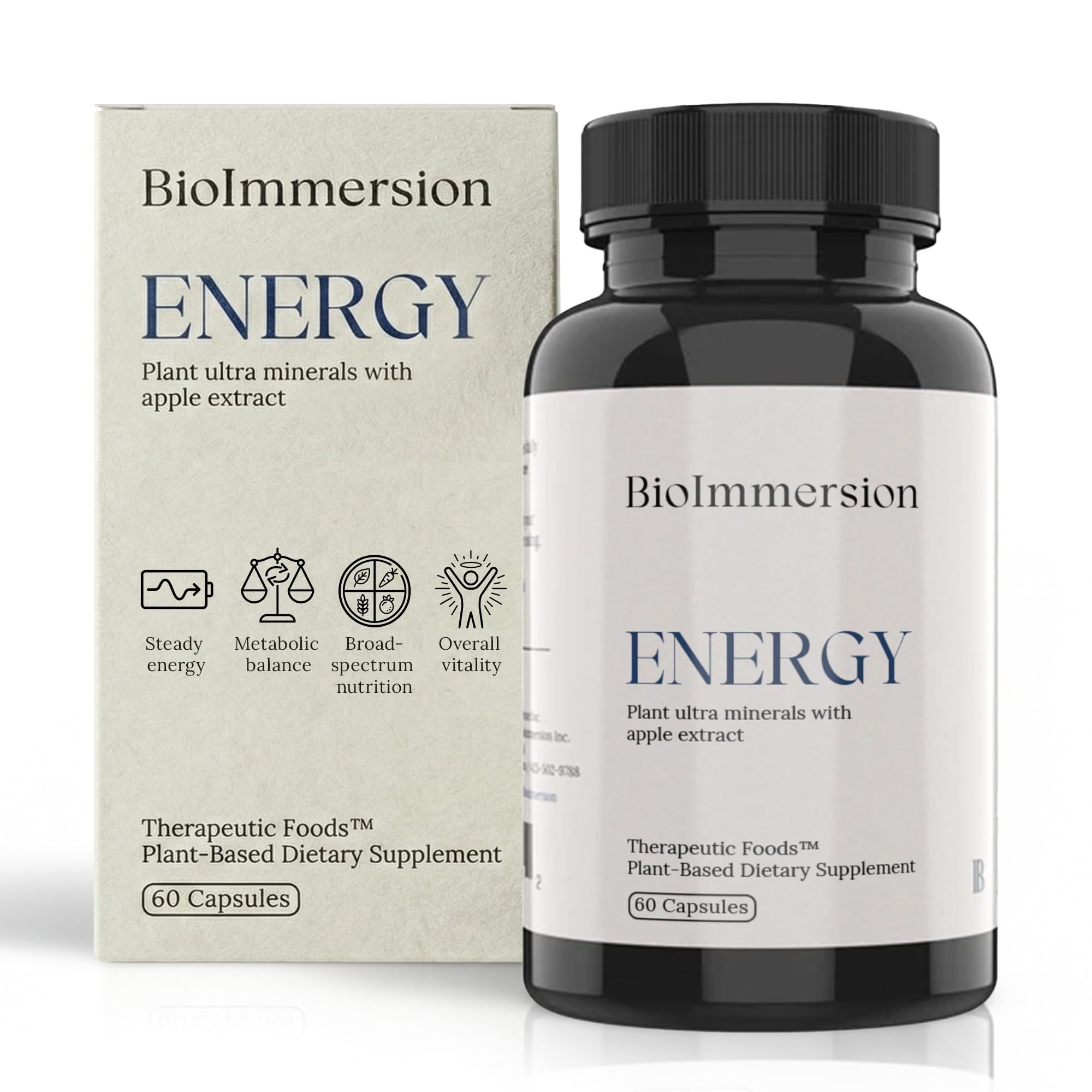 Energy 72 Mesozoic Plant Trace Minerals 150mg Apple Polyphenols 60 Caps
