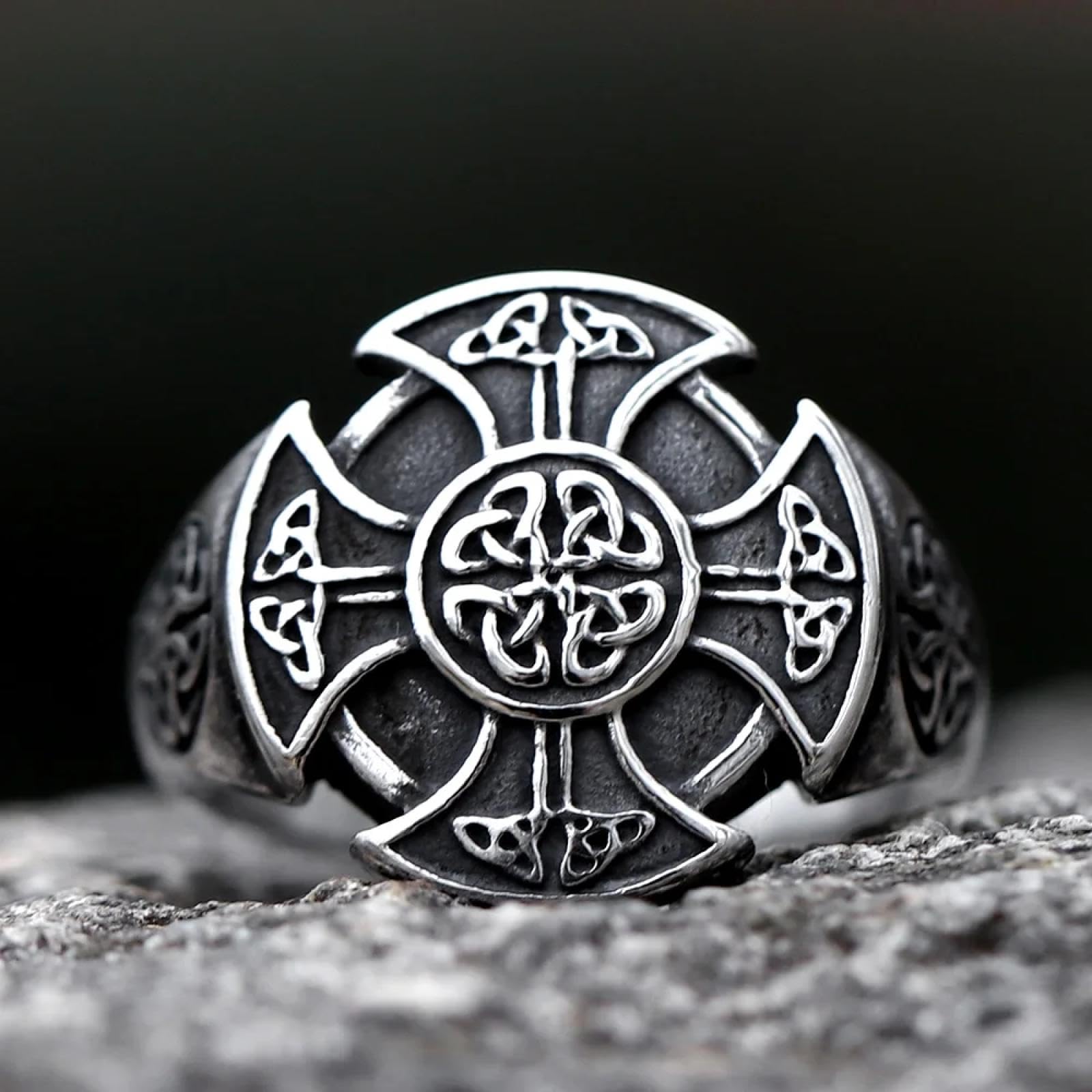 Ring Ringe Damen Bijouterie Herren Vintage Kreuz Wikinger Ring Männer Jungen Nordischer Wikinger Axt Ring Männlicher Nordischer Mythologie Schmuck