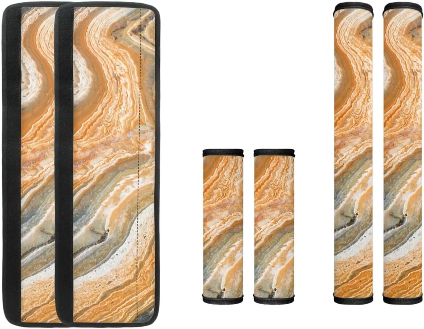 Marble Appliance Handle Covers Set of 6 Refrigerator Door Handle Covers Keep Appliance Clean for Fridge Microwave Stove Dishwasher Kitchen Decor Accessories