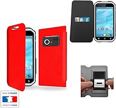 Case-Industry Etui MTT MASTER 4G Rouge Collection Serpent avec rangement interne PORTE CARTE - Housse de protection MTT MASTER 4G - Pochette