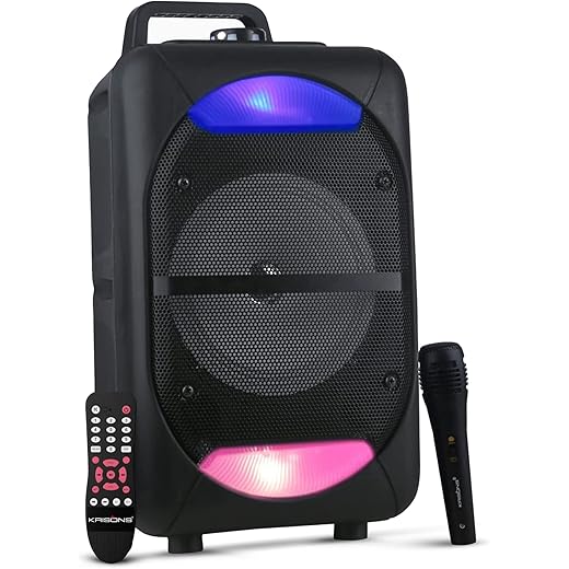 Krisons Beatz Bluetooth Trolley Speaker, Black
