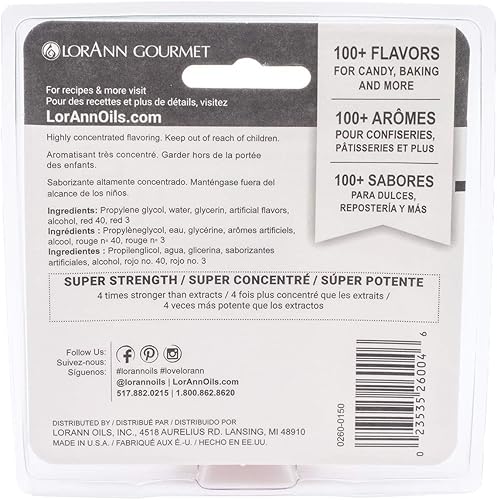 Miniatura 2 de LorAnn Watermelon SS Flavor, 1 botella de dram (0.125 fl oz - 0.1 fl oz - 1 cucharadita) - Paquete doble ampollado