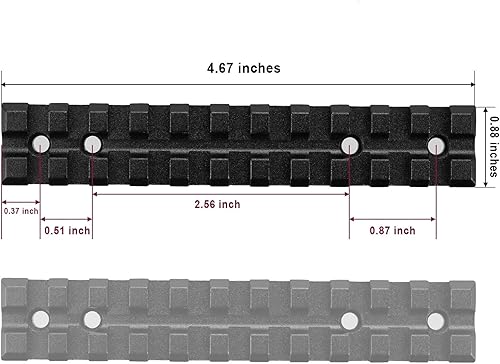 Miniatura 5 de Bengor Picatinny - Soporte de riel para Ruger 1022 con 11 ranuras para puntos rojos de montaje, alcances, lupas