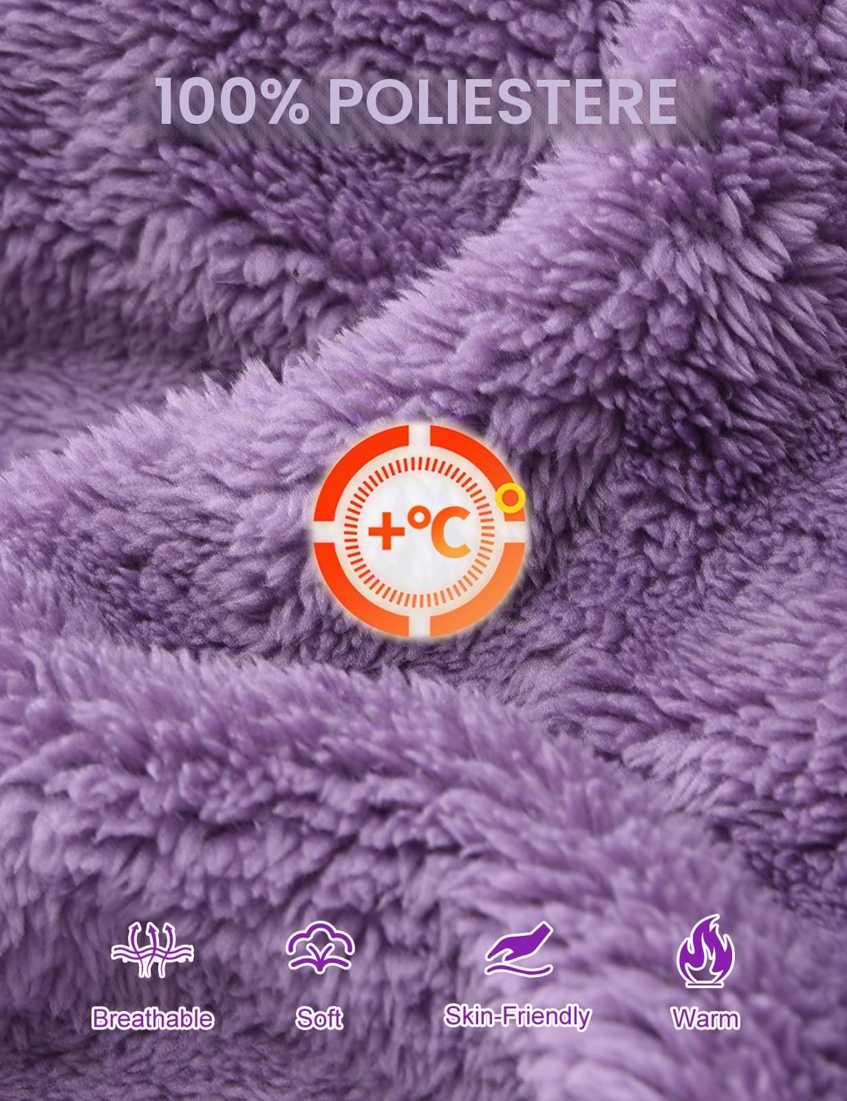 UMIPUBO Pigiama Donna Invernale Felpato Pigiami in Pile Caldo Set Due Pezzi Tuta Termico Invernali Completo da Casa Top a Maniche Lunghe e Pantaloni Lounge Morbido Sleepwear con Tasche