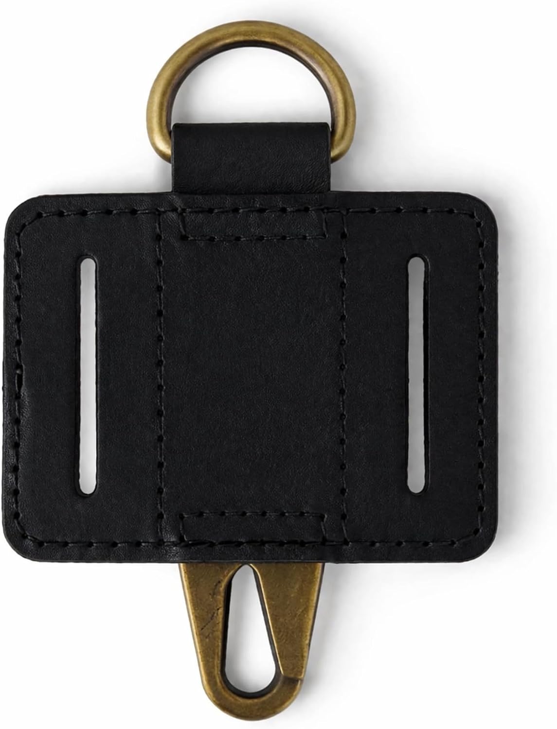 Heavy Duty EDC Leather Key Ring Keychain Holder with Belt Loop, Key Fob Holder and Belt Clip for Men image 2