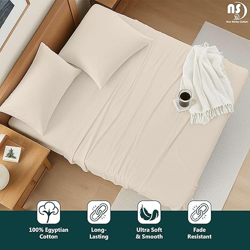 Miniatura 5 de Sábanas tamaño King  Sábanas de algodón para cama King  Sábanas King  Sábanas para cama King  Juego de ropa de cama King  Sábanas de algodón para