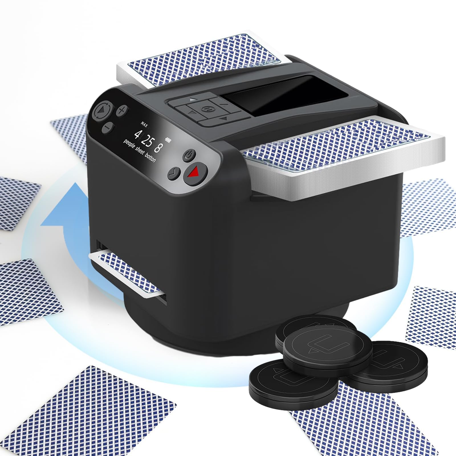 Distributeur et mélangeur automatique de cartes, machine de ...