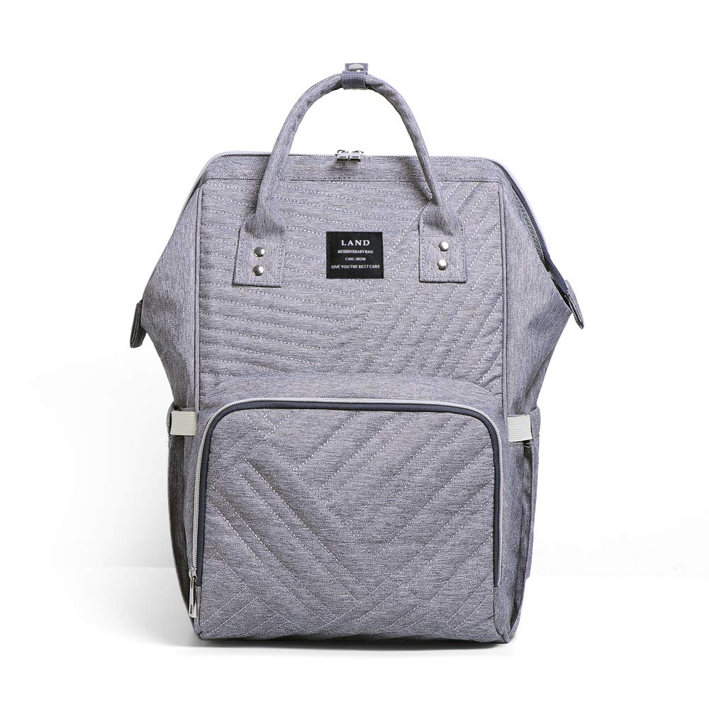 Mochila con bolsa de pañales de momia, Mochilas grandes para bebés unisex Mochila de viaje multifunción para mamá y papá con correa de cochecito con