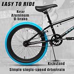 Cubsala Freestyle BMX Vélo, 18 20 Inch enfants vélo pour 5-13 ans vieux enfants et débutants niveau Rider, couleurs multiples