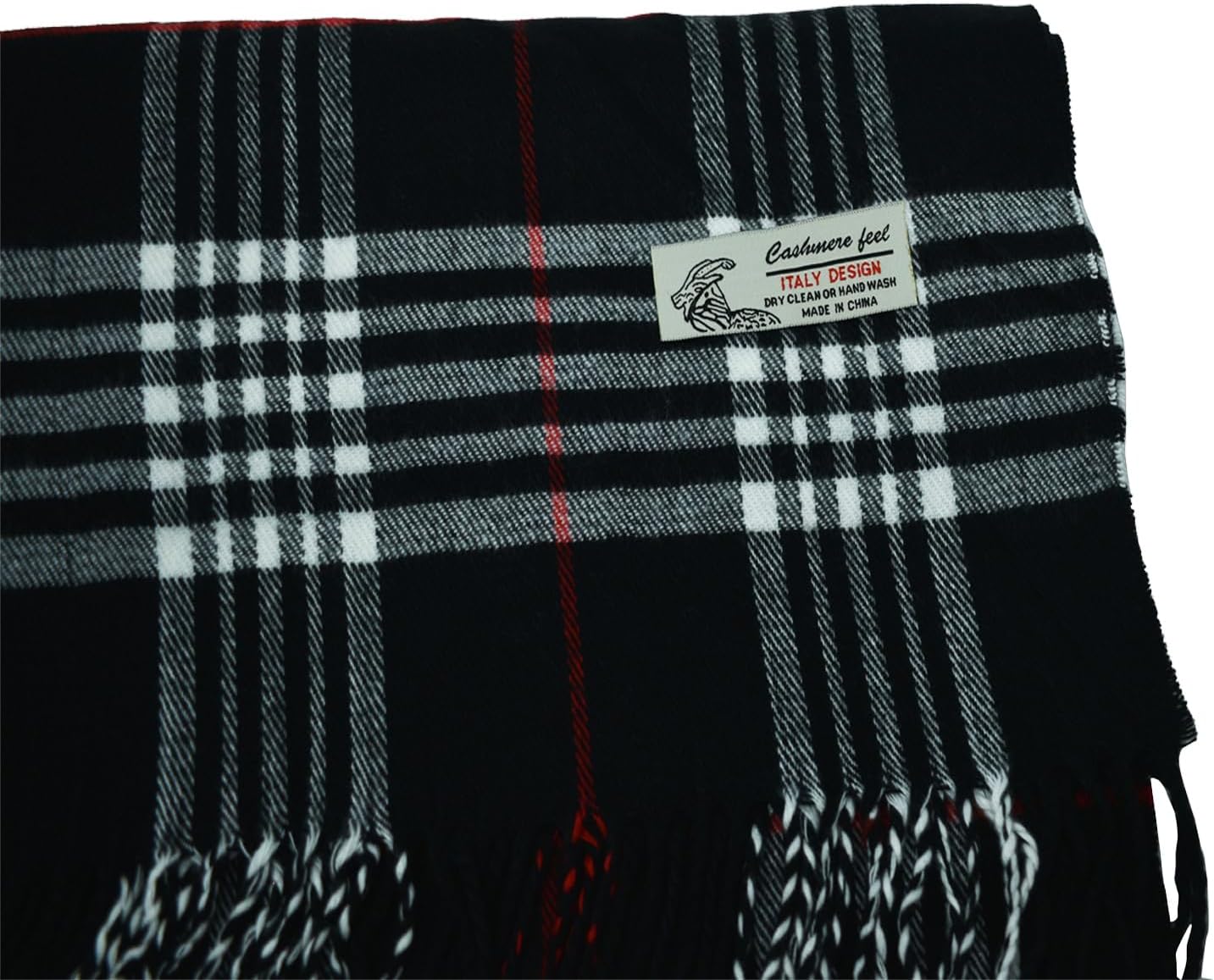 Glory Max Unisex Classic Tartan Plaid Winter Scarf Soft Cashmere Feel 72"x12" - Image 2