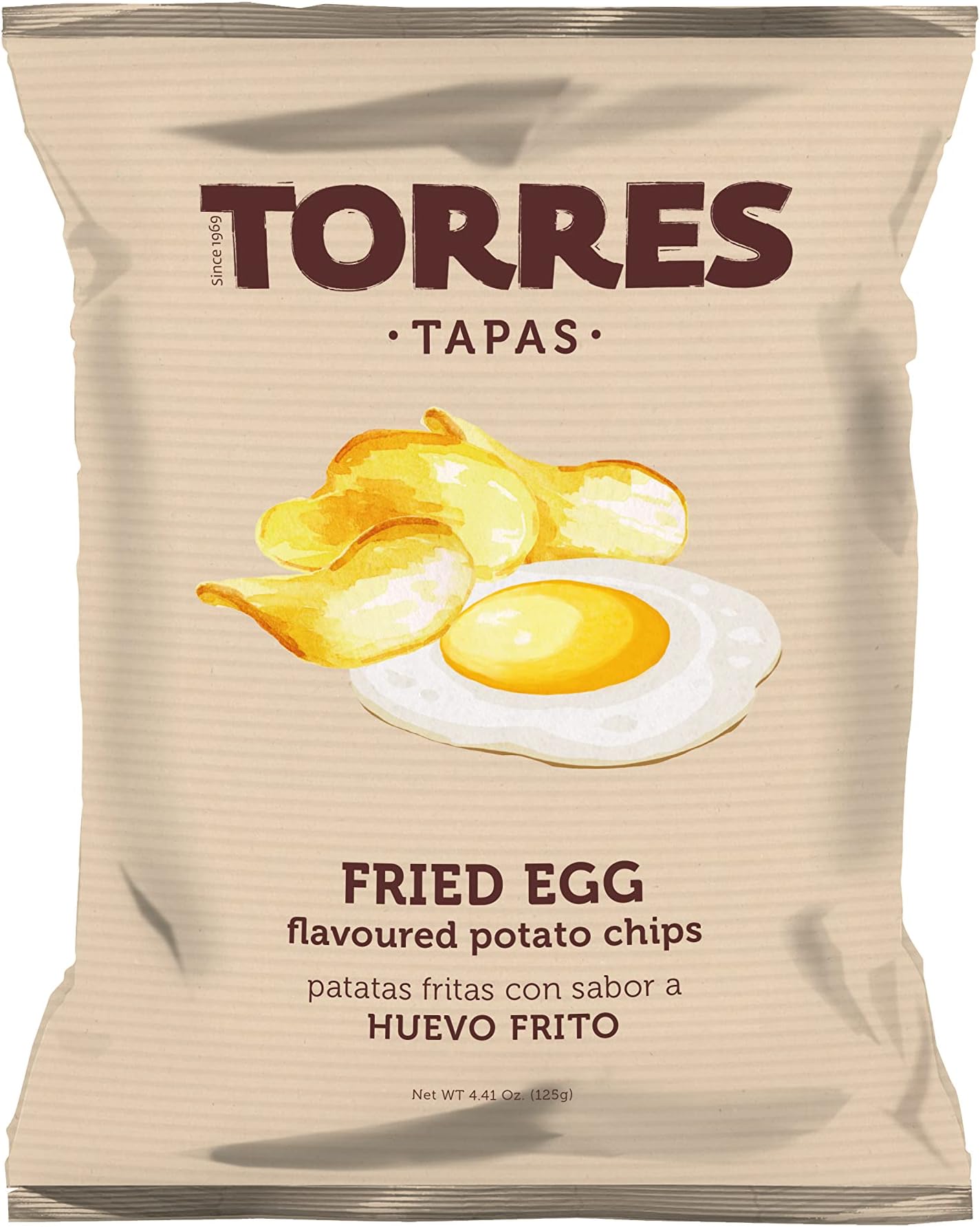 Tapas Fried Egg Potato Chips 125g (4.41 Oz)