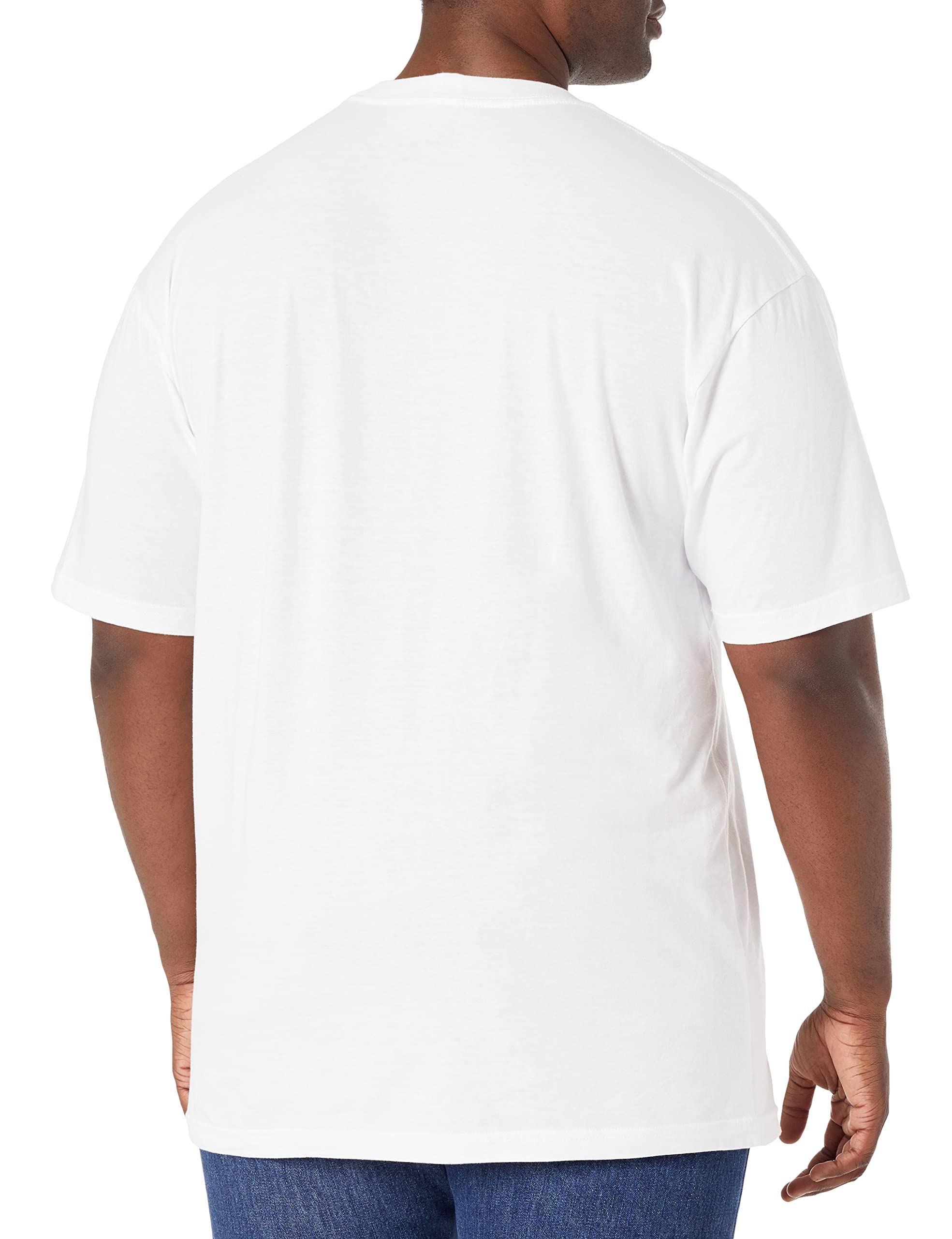 Marvel 80 cm Camiseta, Blanco, XXL Grande Alto para Hombre