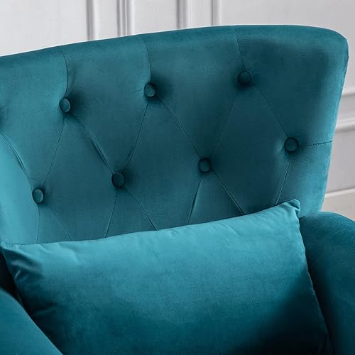 Miniatura 157 de Sillas de lectura Accent Midcentury - Sofá esquinero moderno y cómodo con respaldo copetudo para sala de estar, dormitorio, sala de recepción,