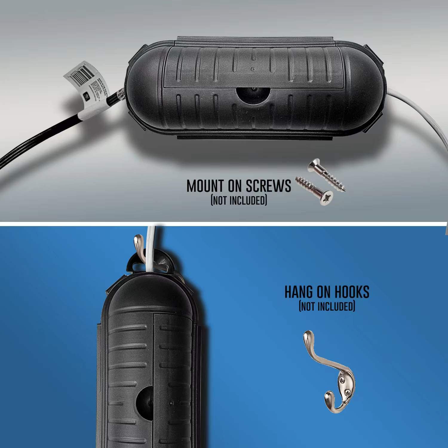 Buy UL Listed Light Socket to Plug Adapter w. Safety Seal Polarized 2