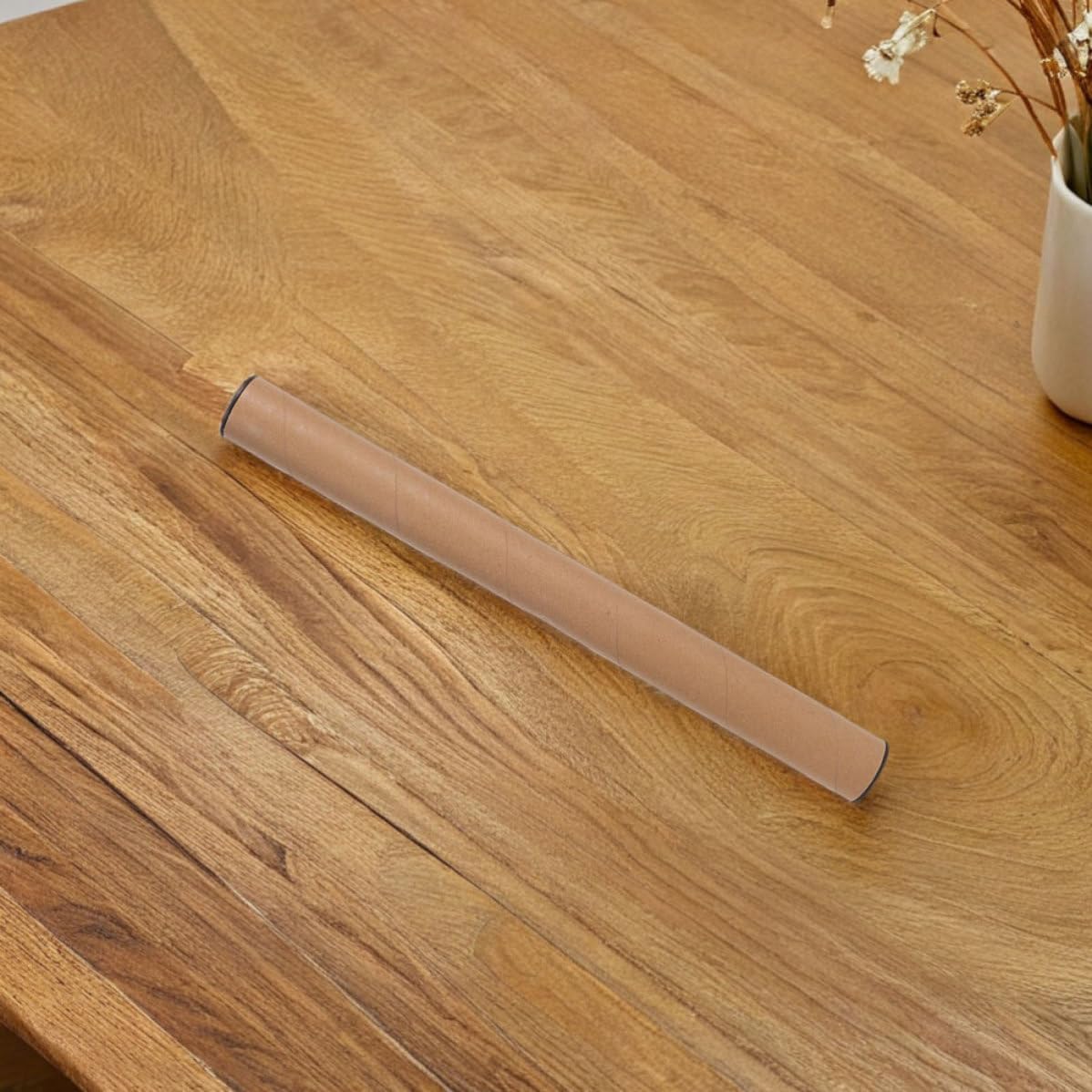 VICASKY 8pcs Kraft Paper Postal Tubes with Plastic Caps for Posters