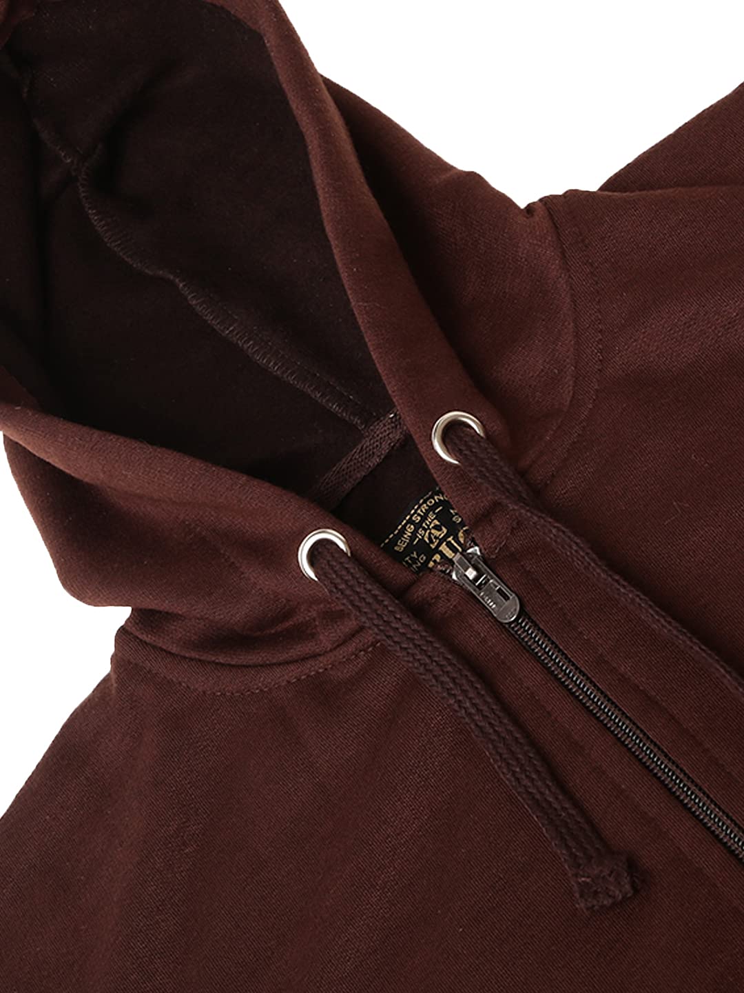 ADBUCKS Girl's Rich Cotton Full Sleeves Zipper Jacket with Hoodies (Plus Size Also Available) (11-12 Years, Brown) 3