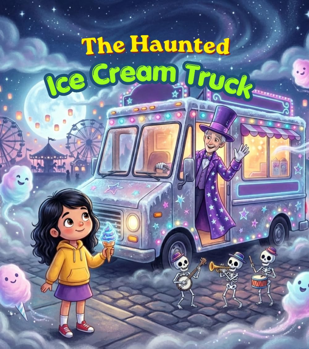 The Haunted Ice Cream Truck: A Magical Midnight Adventure Through a Secret Carnival of Ghosts, Ice Cream, and Moonlit Wonders (Cozy Little Spooky Tales)