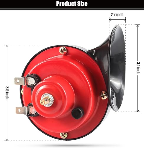 Miniatura 3 de Kit universal de bocina de carrito de golf de 12 voltios para Club Car, EZGO, Ya-ma-ha carritos de golf o lancha UTV