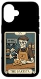 The Barista, Funny Skeleton Barista Tarot Card Graphic Case for iPhone 16