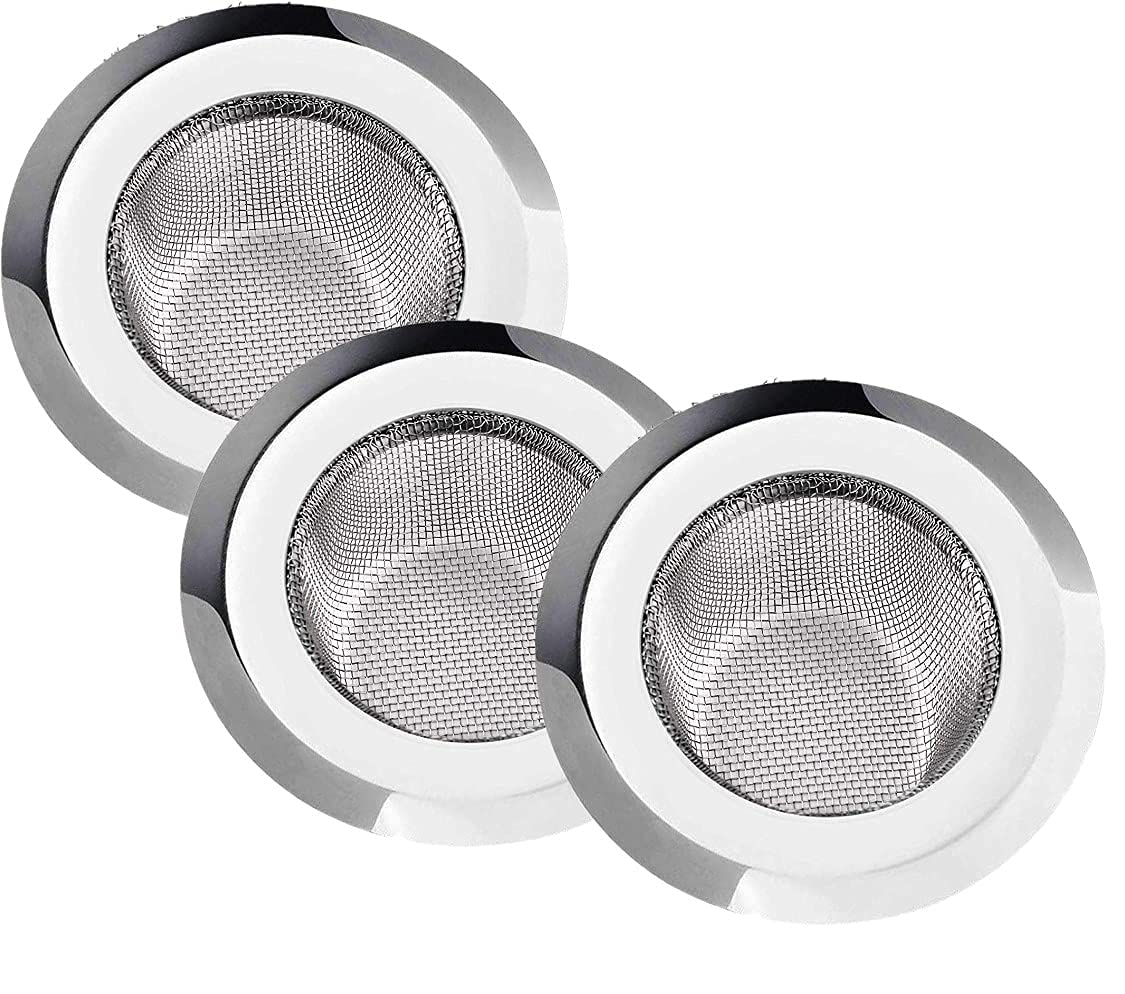 DHULI 3pcs Stainless Steel Strainer Jali for Kitchen, Bathroom Drainage ...