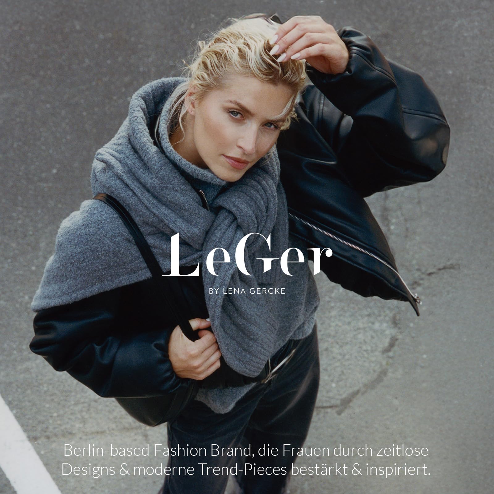 LeGer Antonietta Sweater - Cropped Pullover Damen - lockere Passform - Sweatshirt aus Baumwolle - Mode für Damen - by Lena Gercke - Gr. 34-44