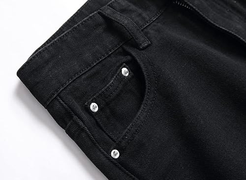 Miniatura 3 de Pantalones de mezclilla ajustados para niño, elásticos, de aspecto desgastado y desgarrado