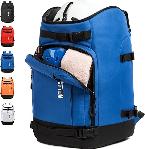 Bolsa para botas de esquí, botas de esquí y snowboard, mochila de viaje para casco de esquí, gafas, guantes, esquís, snowboard y accesorios.