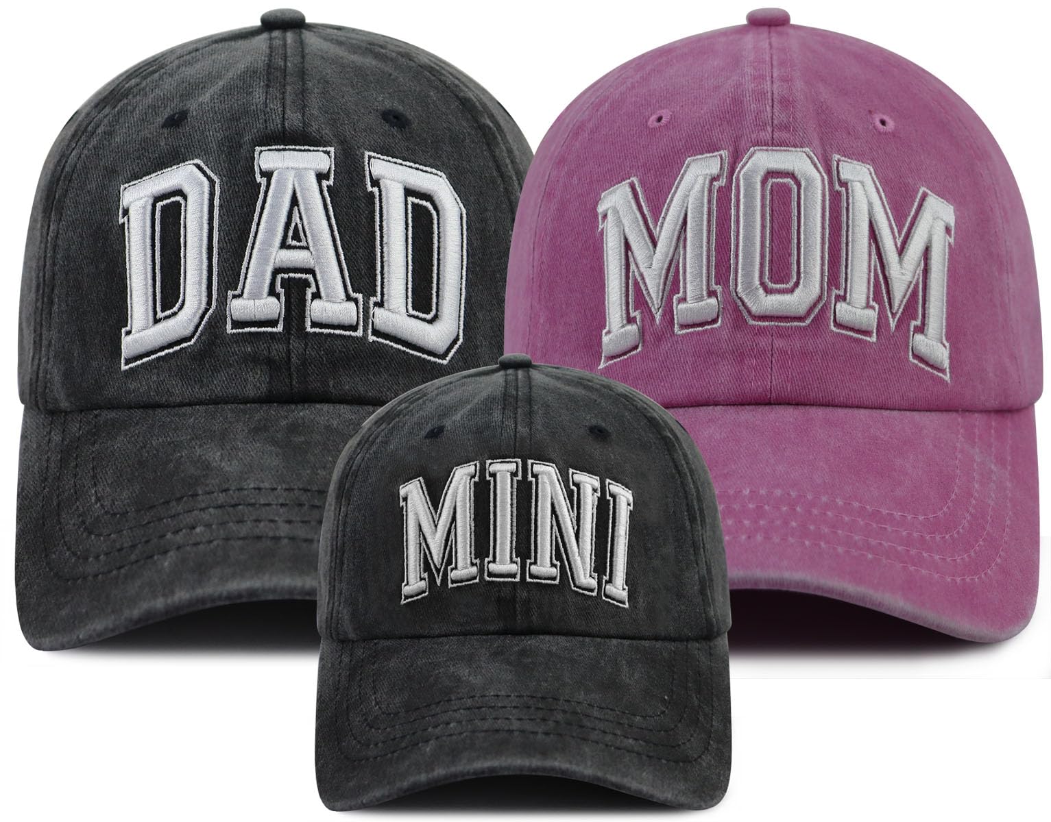 Funny Dad Mom Mini Matching Family Hat, Adjustable Embroidered Parent-Child Baseball Cap
