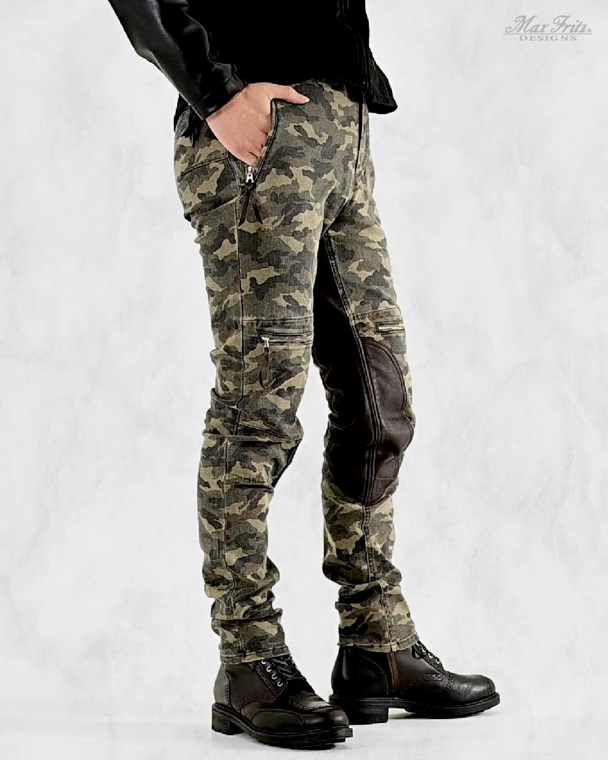 【Max Fritz】カモフラ 迷彩柄 バイクパンツ Size44 Max Fritz】カモフラ 迷彩柄 バイクパンツ Size44 デジカモ