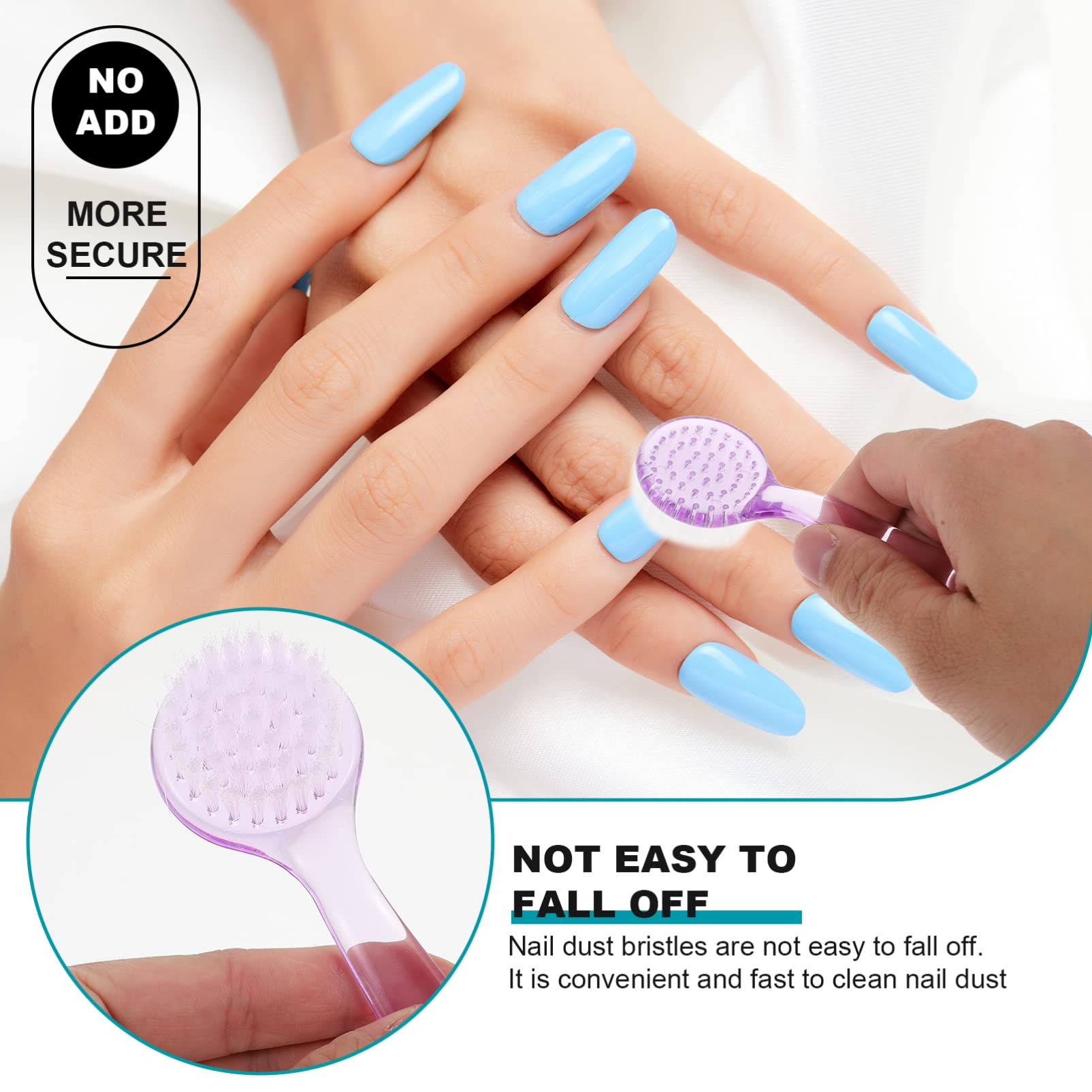 FRCOLOR 18 Piezas cepillo de limpieza facial debajo de la uña accesorios de arte de uñas pinceles para uñas pinceles uñas cepillo de uñas herramienta de limpieza de AbS