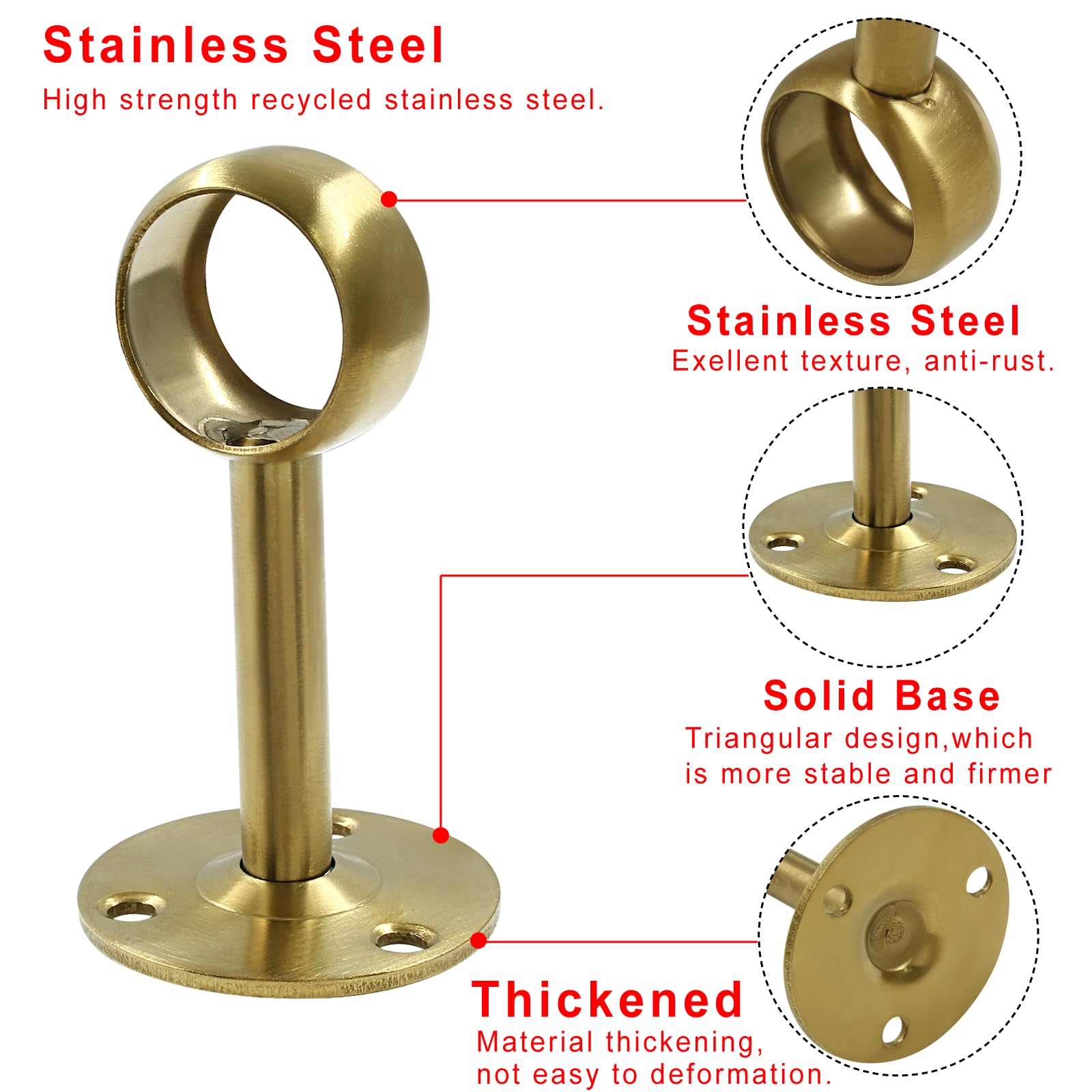 LOT DE 6 embrases rideaux en bronze doré numérotées 81 EUR 100,00 - FR