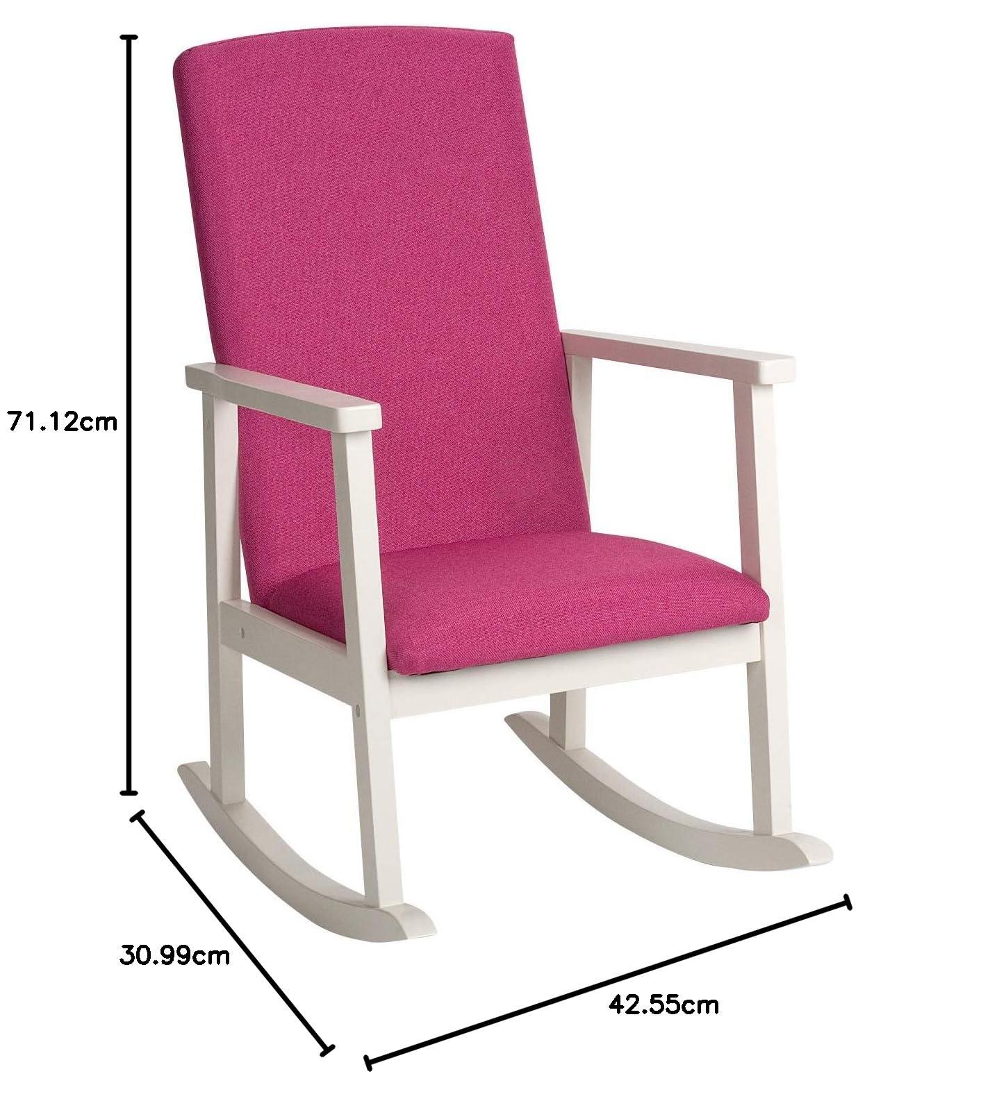 Amazon.co.jp: GiftMark デラックス子供用ロッキングチェア ホワイト