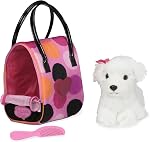 Pucci Pals Plush Husky Vet Care Carrier Playset, Ensemble de chiens farcis, Pet 8-piece en peluche, serti de stéthoscope, seringue, moulage, bandage, cône et os pour jouer de factices, 2+ Années