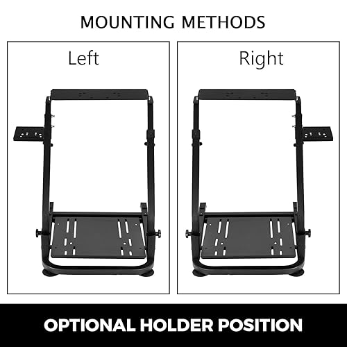 Miniatura 6 de VEVOR Soporte para volante G29 G920 de carreras apto para Logitech G27G25G29 Thrustmaster T80 T150 TX F430 Soporte para volante de juegos pedales de