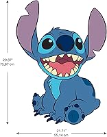 Vista 5 de Calcomanías de pared gigantes de Disney Stitch para despegar y pegar de RoomMates, RMK5110GM