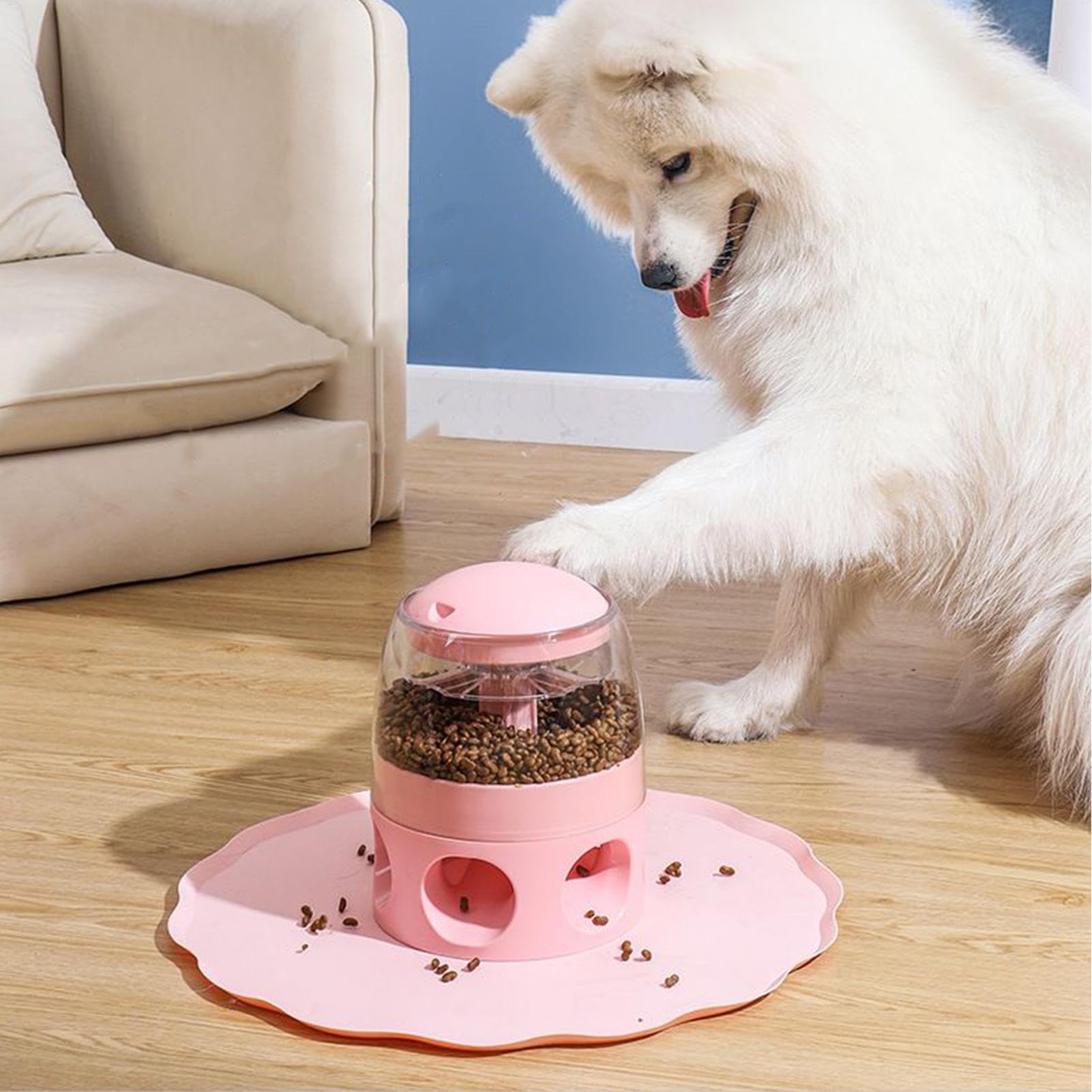 para perros, instructor de comida lento para perros | interactivo de | tratamiento de gran capacidad - Dispensador de alimentos extraíble, alimentador lento para mascotas para