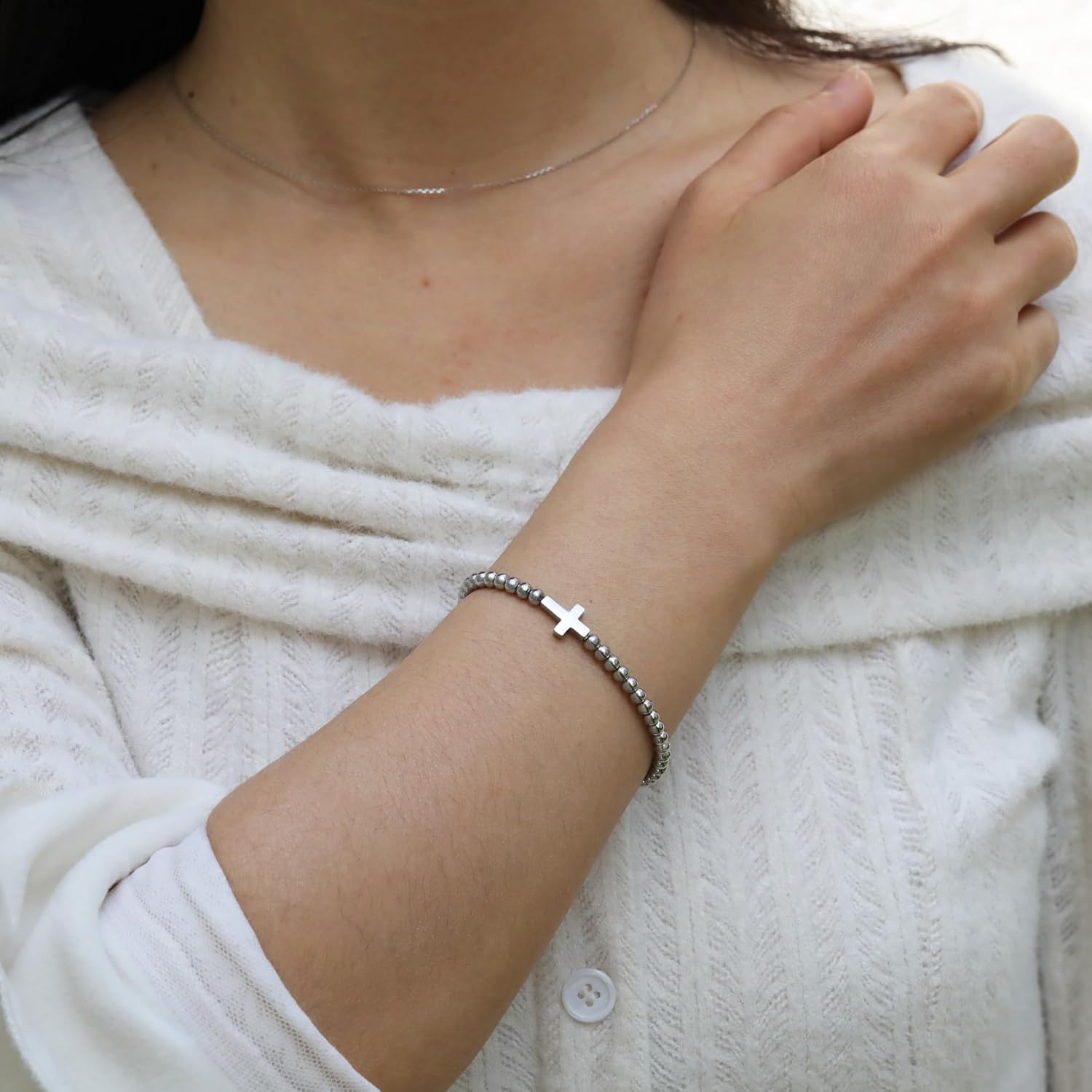 Cross Bracelet for Women, Christian Gifts for Women, Confirmation Baptism Easter Gifts, Unique Gift for Friends Daughter Mom Sister Teens Women on Birthday Christmas Retirement Thanksgiving Pregnancy - Image 7